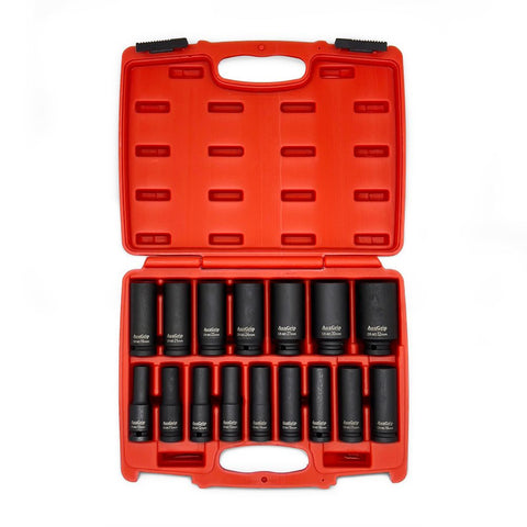 AuzGrip A84616 16 Piece Metric 6 Point Deep Impact Socket Set Front_jpg