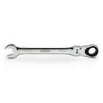AuzGrip A89724 17mm Flexible Open End Ring Combination Ratchet Spanner Front