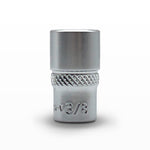 AuzGrip SAE 3/8 Inch 12 Point 1/4 Inch Square Drive Socket Front