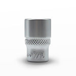 AuzGrip SAE 7/16 Inch 12 Point 1/4 Inch Square Drive Socket Front