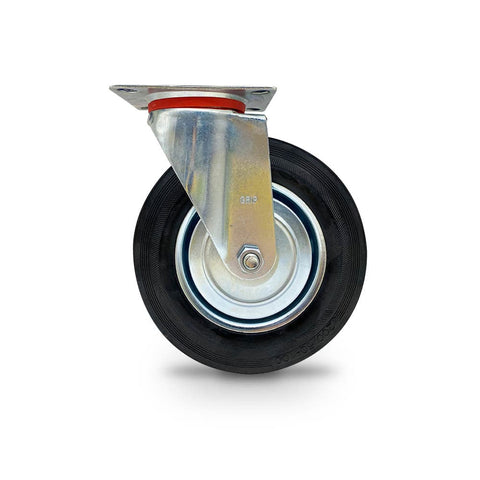 Grip Grip 43030 200mm 185kg Rubber Moulded Steel Core Swivel Castor