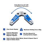 Metaltech MT85105 Industrial Adjustable Angle Small Magnetic Welding Clamp