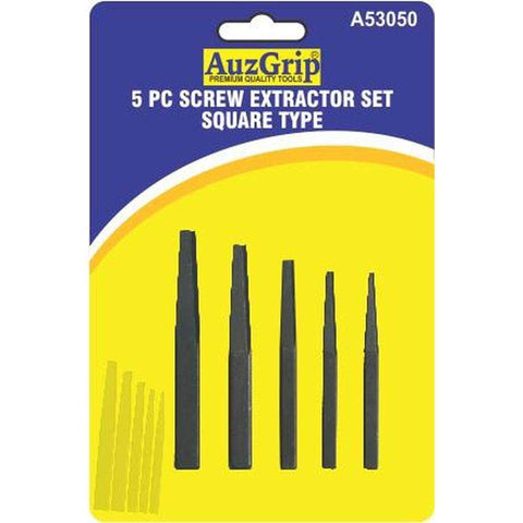 AuzGrip AuzGrip A53050 5 Piece Square Type Screw Extractor Set
