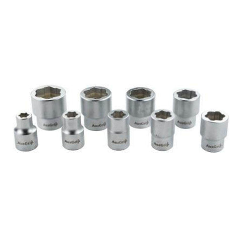 AuzGrip AuzGrip A53070 9 Piece SAE 3/8" Square Drive Bolt Extractor Socket Set
