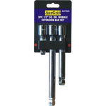 AuzGrip AuzGrip A67015 3 Piece 3/8 Square Drive Wobble Extension Bar Set