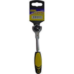 AuzGrip AuzGrip A70307 72 Teeth 1/4" Square Drive Swivel Head Stubby Ratchet