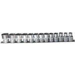 AuzGrip AuzGrip A70714 13 Piece Metric 1/4" Square Drive Spline Socket Set