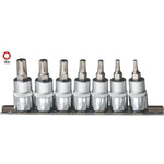 AuzGrip AuzGrip A70905 7 Piece 50mm 3/8" Square Drive Ribe Socket Bit Set