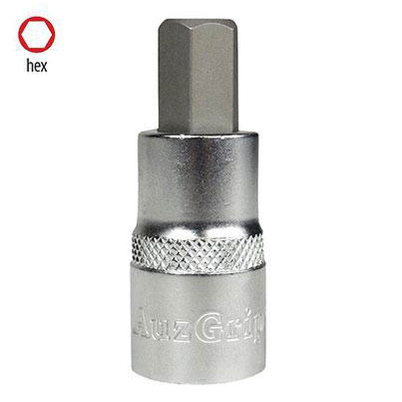 AuzGrip AuzGrip A72122 16mm 1/2" Square Drive In-Hex Bit Socket