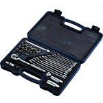 AuzGrip AuzGrip A75503 44 Piece Metric 12 Point 3/8"Square Drive Socket & Spanner Set