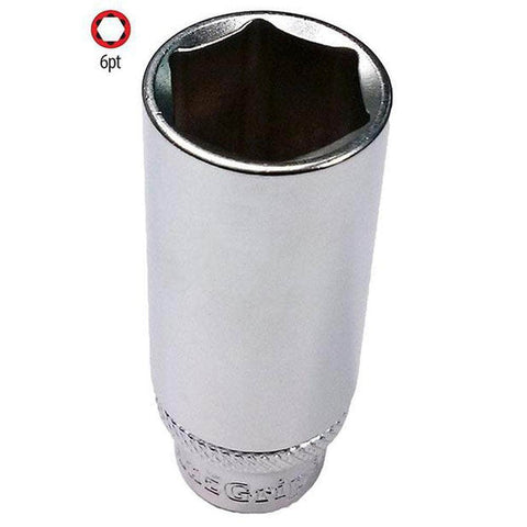 AuzGrip AuzGrip A75560 14mm 6 Point 3/8" Square Drive Deep Socket