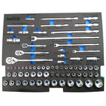 AuzGrip AuzGrip A76003 72 Piece 12 Point Socket & Accessory Set