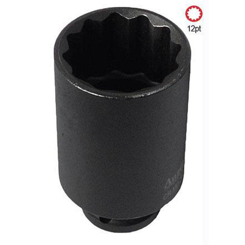 AuzGrip AuzGrip A84457 9mm 12 Point 1/2" Square Drive Deep Impact Socket