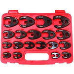 AuzGrip AuzGrip A84801 19 Piece 3/8'' & 1/2'' Square Drive Crowfoot Impact Wrench Set