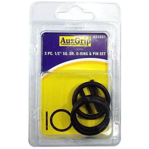 AuzGrip AuzGrip A87235 3 Piece 1" Square Drive Socket O-Ring & Pin Set
