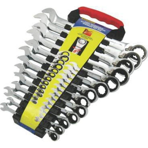 AuzGrip AuzGrip A89502 13 Piece SAE Reversible Ratchet Spanner Set