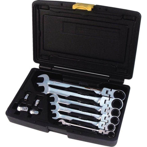 AuzGrip AuzGrip A89710 10 Pc Flexible Ratchet Spanner Set Crv