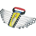 AuzGrip AuzGrip A89801 7 Piece Metric Flexible Double Ring Ratchet Spanner Set