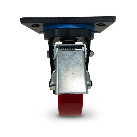 Grip 41954 200mm 1400kg Heavy Duty Poly Cast Iron Swivel Castor with Brake