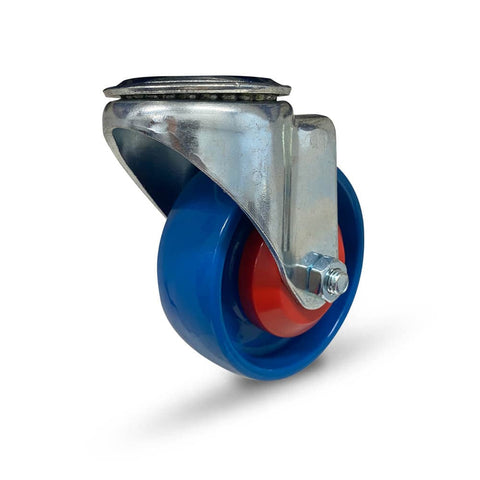Grip 41986 125mm 250kg Industrial Blue Nylon Swivel Castor with Bolt Hole