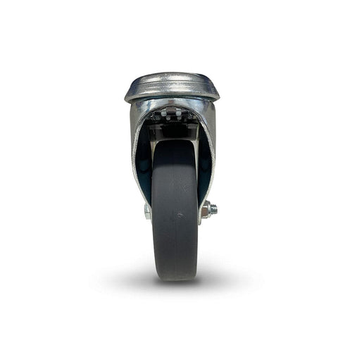 Grip 42003 50mm 40kg Institutional Grey TPR Swivel Castor with Brake & Bolt Hole
