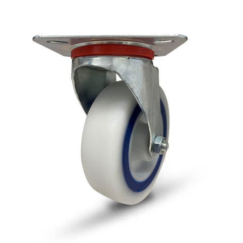 Grip 42057 100mm 110kg White Nylon Poly Core Swivel Castor
