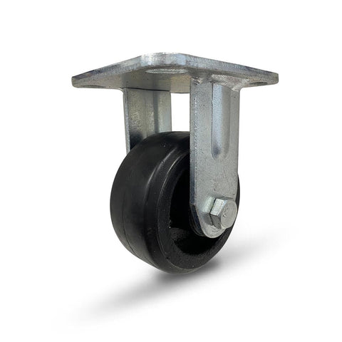 Grip 42078 100mm 150kg Rubber Moulded Cast Iron Fixed Castor