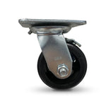 Grip 42080 100mm 150kg Rubber Moulded Cast Iron Swivel Castor with Brake