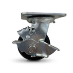 Grip 42080 100mm 150kg Rubber Moulded Cast Iron Swivel Castor with Brake
