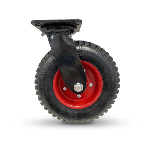 Grip 42090 206mm 235kg Rubber Wheel Steel Core Swivel Castor
