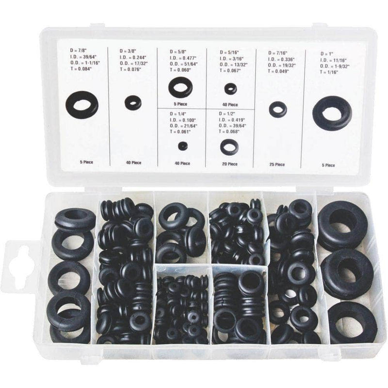 Grip Grip 43154 180 Piece Rubber Grommet Assortment Set