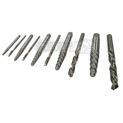 Grip Grip 53105 10 Piece Screw Extractor Set