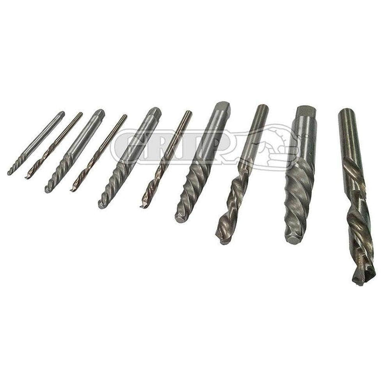 Grip Grip 53105 10 Piece Screw Extractor Set