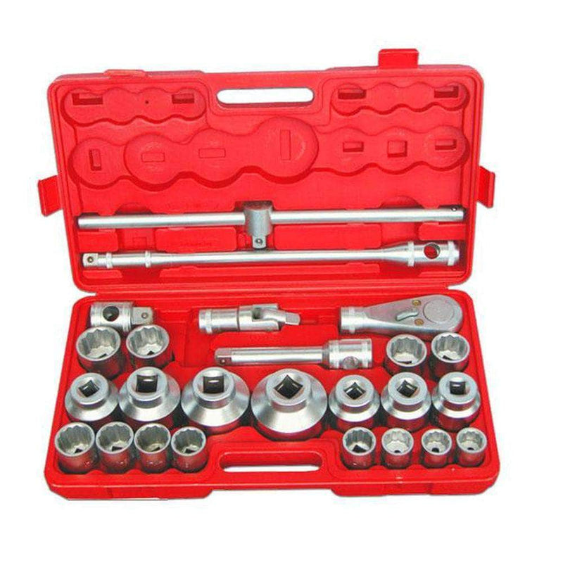 Grip Grip 74060 26 Piece SAE 3/4" & 1" Square Drive 12 Point Socket Set