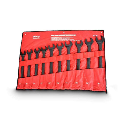 Grip Grip 89080 10 Piece SAE Heavy Duty Jumbo Combination Spanner Set