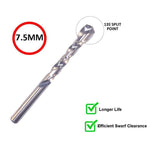 Insize Insize IN0024 5 Piece 7.5mm Heavy Duty HSS M2 Drill Bit Set
