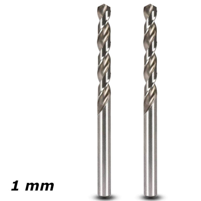 Insize Insize IN0065 Twin Pack 1mm Heavy Duty HSS M2 Drill Bits