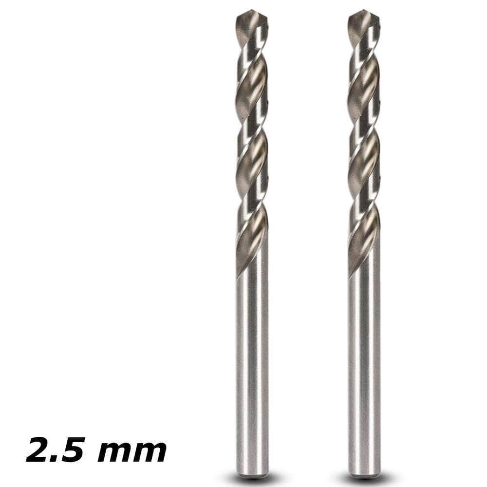 Insize IN0068 Twin Pack 2.5mm Heavy Duty HSS M2 Drill Bits | Nav ...
