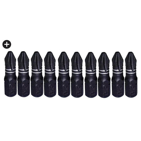 Insize Insize INPH2251 10 Piece PH2 x 25mm Torsion Phillips Bit Set