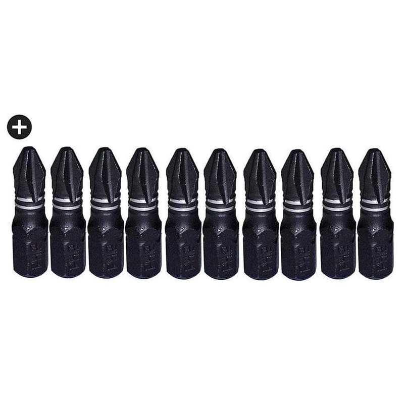 Insize Insize INPH2251 10 Piece PH2 x 25mm Torsion Phillips Bit Set