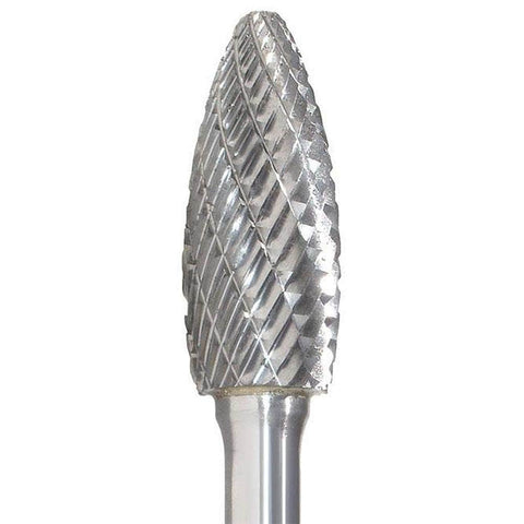 Insize Insize INSH-2 8mm Flame Shaped Double Cut Carbide Burr