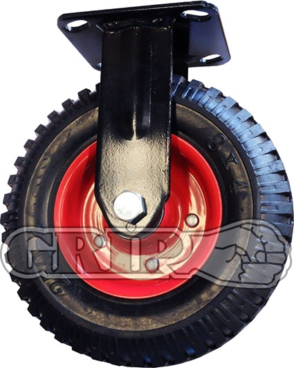 42087 - Grip 160mm 150kg Puncture Proof Wheel Castor Fixed Plate