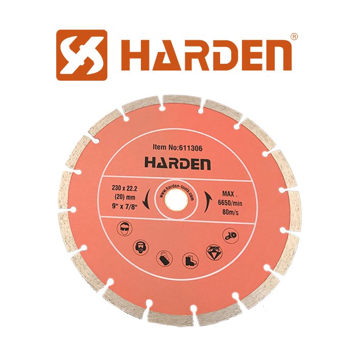 611300- Harden 100mm Diamond Segmented Edge Blade (Dry)