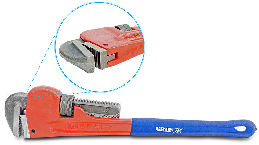 93088 - Grip Industrial Steel Pipe Wrench 10"/ 250mm