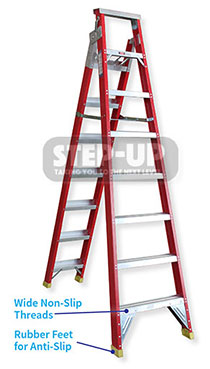 ST11105 - 1.7-3.3m Fibreglass Dual Purpose Ladder